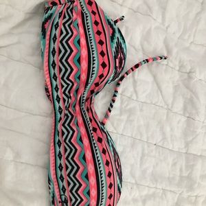 Strapless bathing suit top